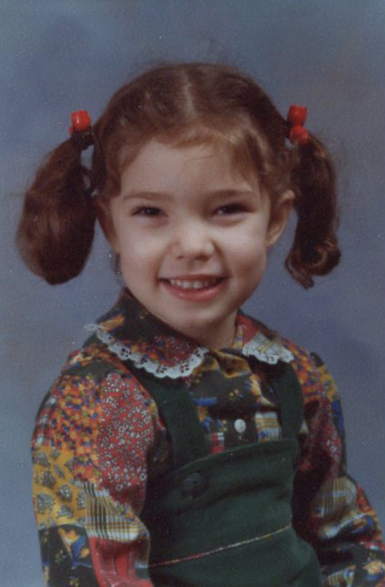 Melanie as a little girl